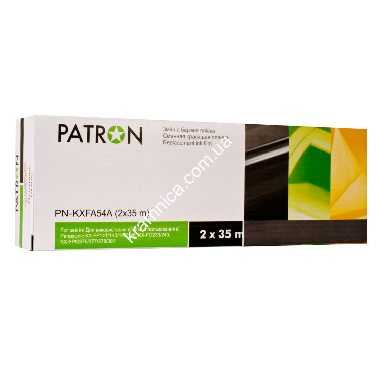 Термопленка для Panasonic KX-FA54 2шт x 35м (FA54A-PN) Patron Термопленка для Panasonic KX-FA54 2шт x 35м (FA54A-PN) Patron Краткое описание термопленки:
Наименование термопленки: Термопленка для Panasonic KX-FA54 2шт x 35м (FA54A-PN) Patron
Код термопленки: FA54A-PN
Производитель термопленки: Patron
Термопленка для: Panasonic KX-FP 141/143/145/148/ KX-FC 233/243
