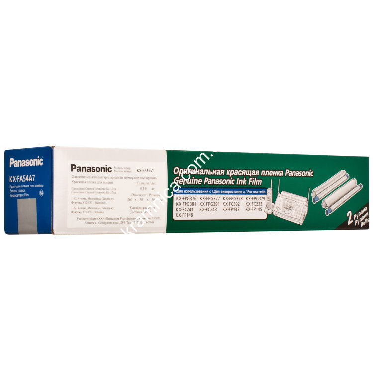 Термопленка для Panasonic KX-FA54 2шт x 35м (FA54A) Термопленка для Panasonic KX-FA54 2шт x 35м (FA54A) Краткое описание термопленки:
Наименование термопленки: Термопленка для Panasonic KX-FA54 2шт x 35м (FA54A)
Код термопленки: FA54A
Производитель термопленки: Panasonic
Термопленка для: Panasonic KX-FP 141/143/145/148/ KX-FC 233/243
