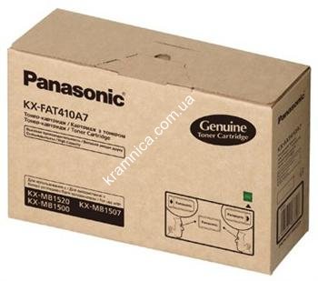 Тонер-картридж для Panasonic KX-FAT410A (FAT410A) Тонер-картридж для Panasonic KX-FAT410A (FAT410A) Краткое описание тонер-картриджа:
Наименование тонер-картриджа: Тонер-картридж для Panasonic KX-FAT410A (FAT410A)
Код тонер-картриджа: FAT410A
Производитель тонер-картриджа: Panasonic
Тонер-картридж для: Panasonic KX-MB 1500/1520 (2500 стр.)