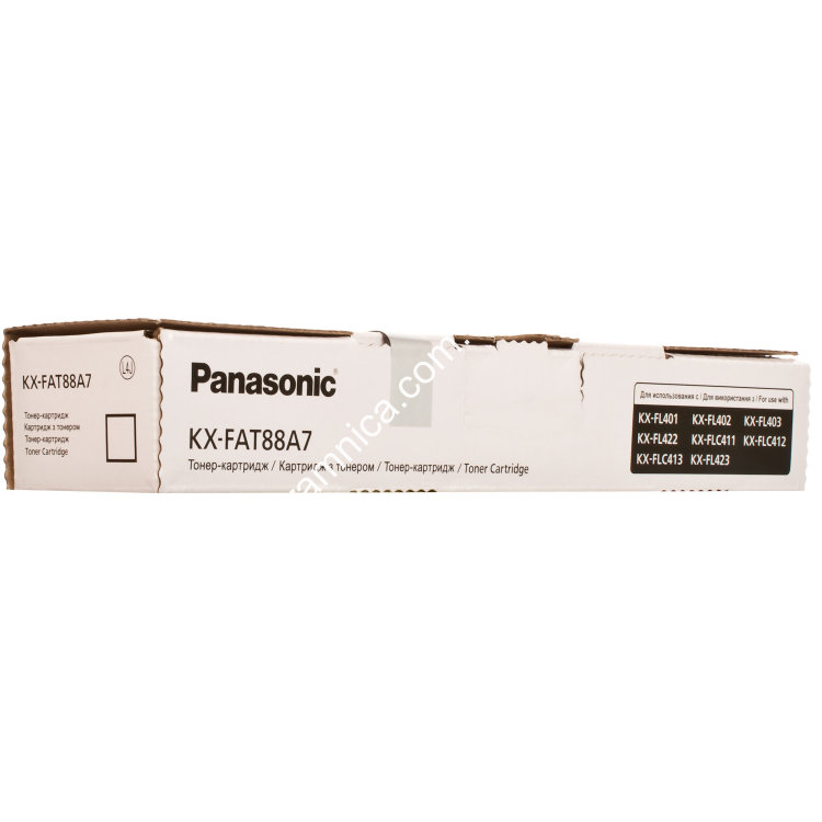 Тонер-картридж для Panasonic KX-FAT88A (FAT88A) Тонер-картридж для Panasonic KX-FAT88A (FAT88A) Краткое описание тонер-картриджа:
Наименование тонер-картриджа: Тонер-картридж для Panasonic KX-FAT88A (FAT88A)
Код тонер-картриджа: FAT88A
Производитель тонер-картриджа: Panasonic
Тонер-картридж для: Panasonic KX-FL 403 (2000 стр.)