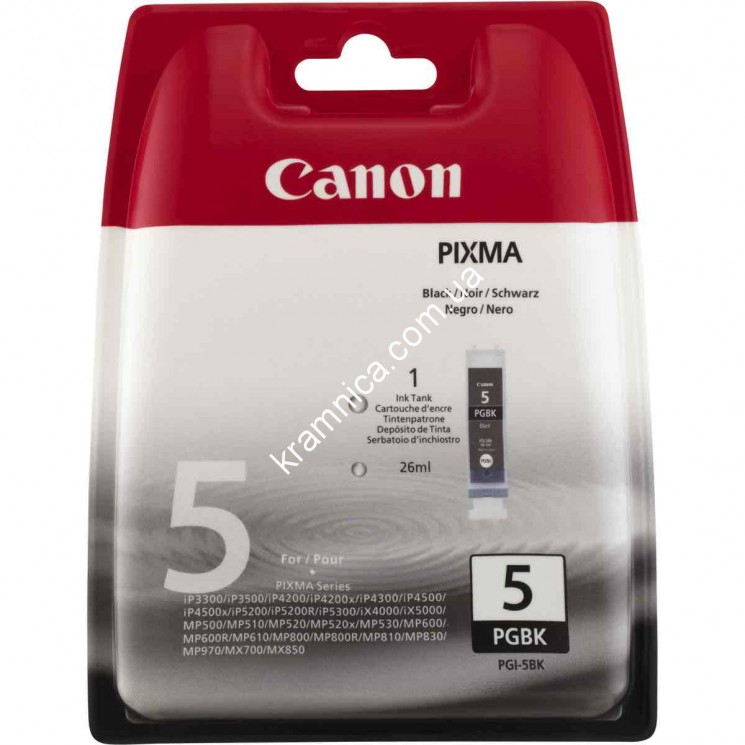 Картридж Canon PGI-5Bk для Canon iP3300, iP4200, iP5300 (0628B024)