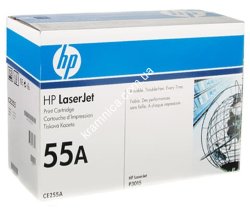 Заправка, восстановление лазерного картриджа HP 55A 