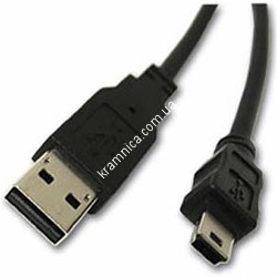 Кабель USB 2.0 AM/ Mini USB, 5 pin, 1 ferite, 1.8м (3794)  