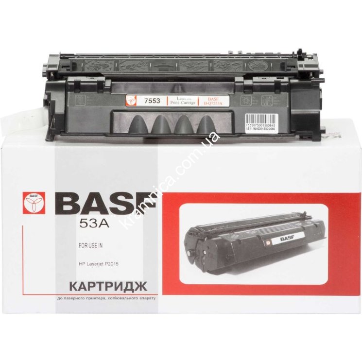 Картридж для HP LaserJet P2015, P2014, M2727 (BASF-KT-Q7553A) BASF (Аналог HP 53A, Q7553A)