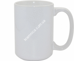 Чашка керамическая для сублимации белая "Евроцилиндр"  420 мл 