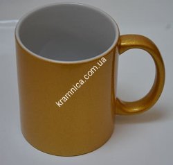 Чашка керамическая для сублимации цветная перламутровая, 330мл, серия BEST