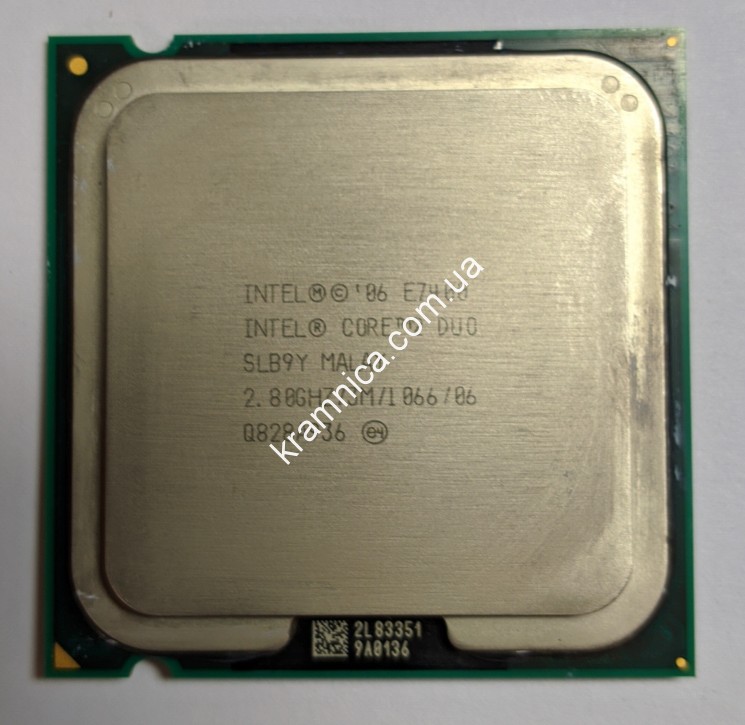 Процессор Intel Core 2 Duo E7400, двухъядерный (3M Cache, 2.8 GHz, 1066 MHz FSB)
