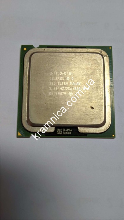 Процессор Intel Celeron D331, одноядерный (256KB Cache, 2.6 GHz, 533 MHz)