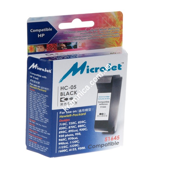 Картридж для HP №45/ №78 (HC-05/ HC-06) MicroJet (Аналог 51645AE/ C6578D)