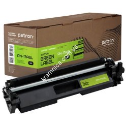 Тонер-картридж для HP LaserJet Pro M102, MFP M130 (PN-17AGL) Patron Green Label (Аналог HP 17A, CF217A)