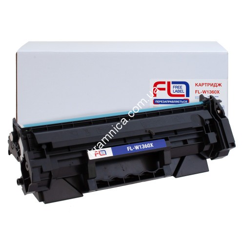 Картридж для HP LaserJet M211, LaserJet M236 без чіпа (CT-HP-W1360X-FL) Free Label (Аналог HP 136X, W1360X)