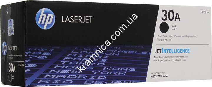 Тонер-картридж HP 30A, 30X для HP LaserJet Pro M203, MFP M227 (CF230A, CF230X)