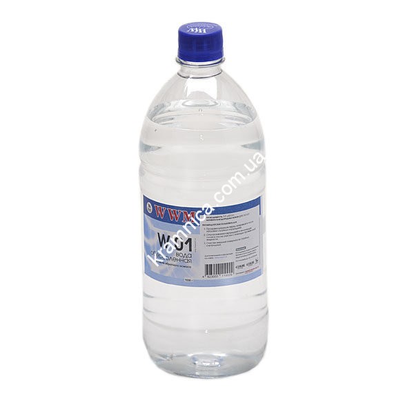 Вода обессоленная (1 кг) W01