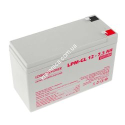 Аккумуляторная батарея гелевая Logic Power LPM-GL 12V - 7.5 Ah
