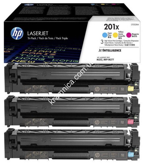 Картридж HP 201X для HP Color LaserJet Pro M252, M274, M277  (CF253XM, CF400XD, CF400X, CF401X, CF403X, CF402X)