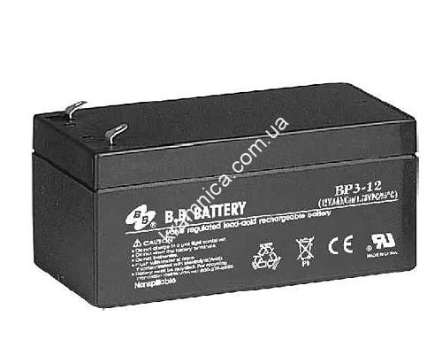 Аккумуляторная батарея B.B. Battery BP 3-12/ T1 